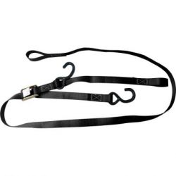 Tie Down Set 1"(25mm)S-Hooks with Soft Loop-Black