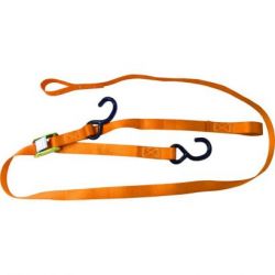 Tie Down Set-1"(25mm)S-Hooks with Soft Loop-Orange