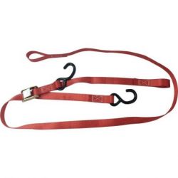 Tie Down Set-1"(25mm)S-Hooks with Soft Loop-Red