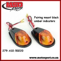 Indicators Fairing Mount Black/Amber