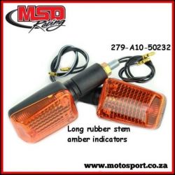 Indicators Rubber Black/Amber