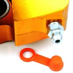 Caliper Nipple Dust Cover-Orange (2-Pack)