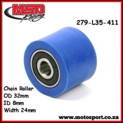 Chain Roller Outer Diameter 32mm Blue