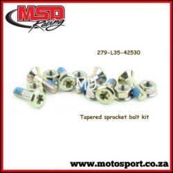 Tapered Sprocket Bolt Kit-Euro-type-6 pieces