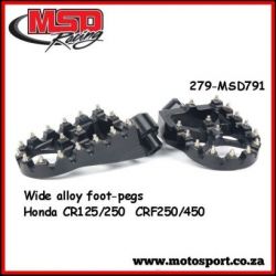 Wide Alloy F/Peg-Black-CR/CRF/R/X/RX