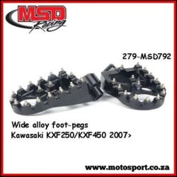 Wide Alloy F/Peg-Black-KX250/KXF/KLX