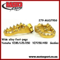 Wide Alloy F/Peg-Gold-YAMAHA/GAS GAS