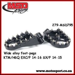 Wide Alloy F/Peg-Black-KTM/Husqvarna