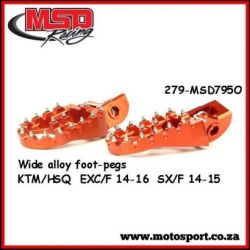 Wide Alloy F/Peg-Orange-KTM/Husqvarna