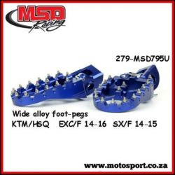 Wide Alloy F/Peg-Blue-KTM/Husqvarna