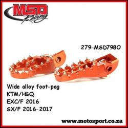 Wide Alloy F/Peg-Orange-KTM/Husqvarna/Gas Gas