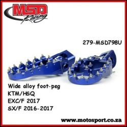 Wide Alloy F/Peg-Blue-KTM/Husqvarna/Gas Gas