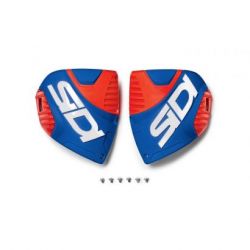 Crossfire 3 Shin Plate Blue/Red Fluo