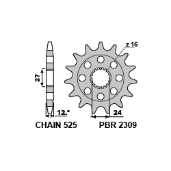 PBR Front Sprocket